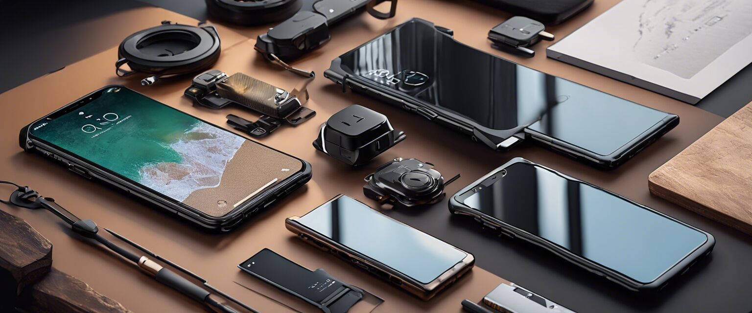 Phone security accessories imagery